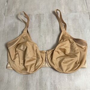 Le Mystere Bra Size 38H Smooth Profile Unlined Minimizer Nude Tan Beige